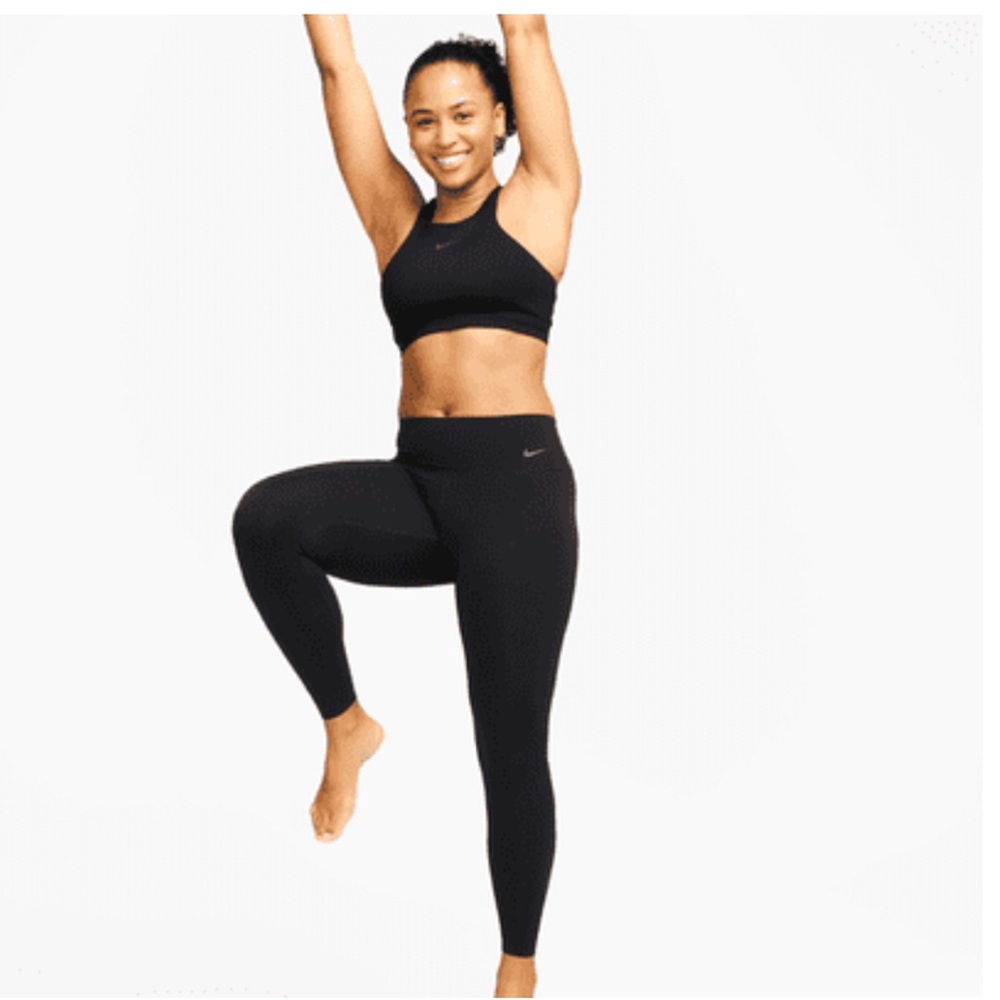 Nike Zenvy Mid Rise 7/8 Black Women's Athletic Leggings Size XL